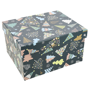 Коробка подарочная 23x19x13см РУТАУПАК В ожидании праздника прямоугольная 000000000001208348