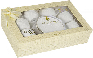 Набор чайный(12)6 чашек220мл+6 блюдец,пд/уп,бел.с золотом,101-01001 000000000001177532