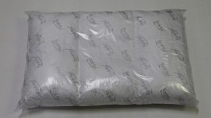 Подушка45х65х13см FAMILYTEX с двумя перегородками для людей среднего роста. Наполнитель полиэфирное волокно ткань наперника ТИК хлопок50% полиэстер50% 000000000001208873