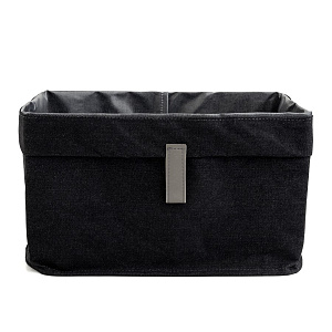 Органайзер для хранения 38x24x24см DE'NASTIA Джинсовая коллекция чёрный хлопок 100% 000000000001216198