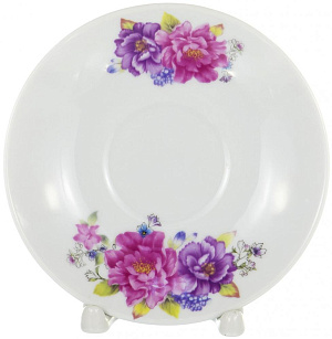 Сервиз чайный 13 предметов (чашки 250мл, чайник 1л) OLAFF фарфор 000000000001163675