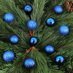 Набор елочных шаров Мандарин Посуда Центр, 4 см, 12 шт. 000000000001161764