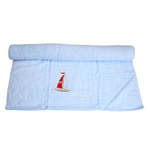 Полотенце махровое Яхта Любимый дом Любимый дом, голубой, 60?130 см 000000000001125131