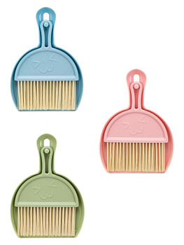 Совок с щеткой МИНИ 21х15см в ассортименте пластик_ST 000000000001228725