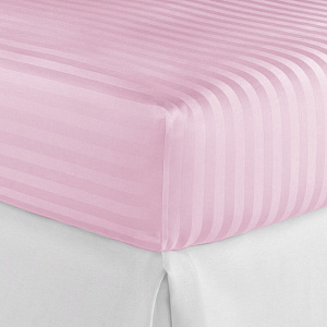 Простыня 230х240см LUCKY коралловый страйп-сатин хлопок 100% 000000000001218142