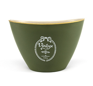 Кашпо 24,5х17,5х15см Vintage конус микс пластик 000000000001216373