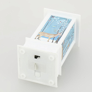 Фигура светодиодная 1LED 13х5,5х5,5см Фонарь белый Олень в лесу НГ батарейки 3хLR44 теплый белый 000000000001208796