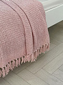 Покрывало 150x200см DE'NASTIA розовый вафельное меланж хлопок 000000000001229654
