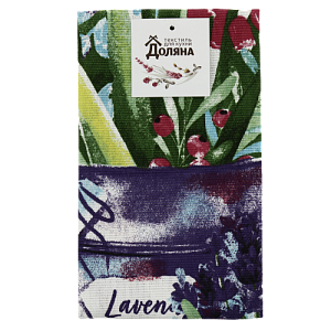 Полотенце 35х60см 160г/м2 Доляна Цветочная радость кухонное 100% хлопок 4682742 000000000001203825