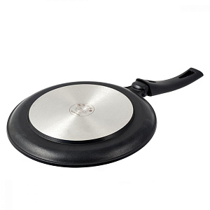 Сковорода блинная 24см TIMA Шеф с прямым краем ИНДУКЦИЯ пластиковая ручка алюминий 000000000001203592