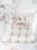 Набор украшений декоративных 25шт белый пластик (шар матовый+с рисунком 8см по 4шт,сосулька 15см-6шт,олень 13х14см-6шт,шишка 4,5х8,5см-4шт,бусы 360см) 000000000001208311