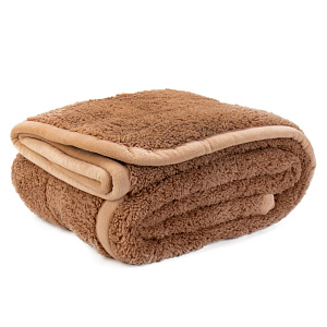 Плед 200x220см DE'NASTIA Уютный бежевый полиэстер 000000000001200266