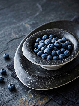 Салатник 13,8см 200мл DE'NASTIA Wabi графит керамика 000000000001231338