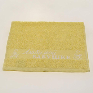 Полотенце махр. 33х50 Бабушке Шампань 100%хл,пл380г 000000000001183616