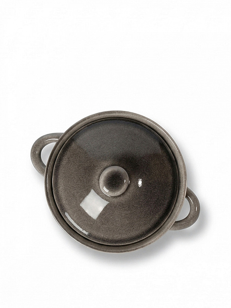 Бульонница с крышкой 290мл DE'NASTIA керамика серый керамика 000000000001231323