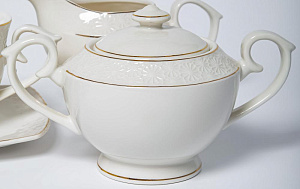 Набор чайный 15 предметов BALSFORD НЕЖНОСТЬ (чашка 300мл-6шт,блюдце-6шт,чайник,сахарница,молочник) подарочная упаковка фарфор 000000000001207523