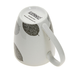 Кружка 350мл ESPRADO Bosqua Platina костяной фарфор 000000000001163452