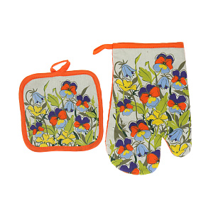 Набор прихватка и рукавица Калифорния Мультидом, хлопок, 2 предмета 000000000001126853