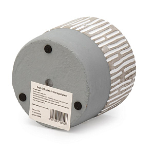 Кашпо 12,5х11см 0,7л Стоун серый цемент 000000000001225858