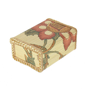 Прямоугольная шкатулка Цветочная,17?12?8 см, бамбук 000000000001082436