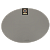 Салфетка сервировочная 45х32см DE'NASTIA овал двусторонняя серый/розовый ПВХ 000000000001207475