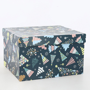 Коробка подарочная 25x21x15см РУТАУПАК В ожидании праздника прямоугольная 000000000001208347