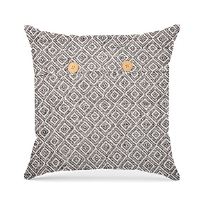 Наволочка декоративная 40х40см LUCKY QUADRO серый хлопок 000000000001219674