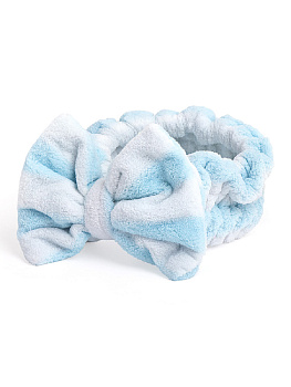 Повязка на голову р.45-64 DE'NASTIA полоса голубой 80%полиэстер/20%полиамид 000000000001200406