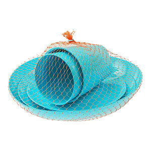 Набор Дачный 5 предметов ИНТЕРМ голубой сетка пластик 000000000001222064