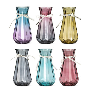 Ваза 25см Diamond в ассортименте стекло 000000000001222586