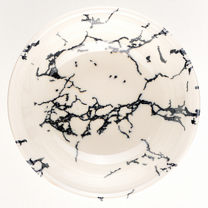 Набор столовой посуды 24 предмета TULU PORSELEN Deniz BLACK MARBLE фарфор 000000000001210104