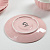 Сервиз чайный 12 предметов Вивьен (6 чашек 200мл, 6 блюдец D15см) розовый фарфор 000000000001209858