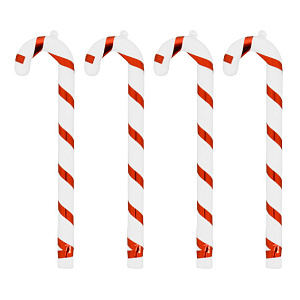 Декоративное украшение Трость 21см 4шт MANDARIN пластик 000000000001209355