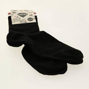 Носки женские р.36-39/23-25 LUCKY заниженные с полоской 72%хлопок/26%полиэстер 000000000001209520