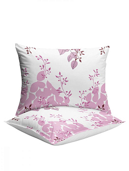 Комплект постельного белья БЯЗЬ 100%хб 2 спальный (2 наволочки50х70+1 пододеяльник200х215+1 простыня220х215) Алина сиреневая C020053 000000000001199384