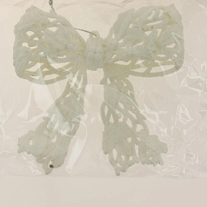 Украшение декоративное Бантик 11см белый R010497 000000000001191473