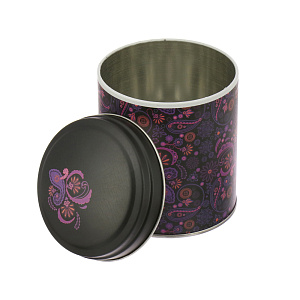 Банка для сыпучих продуктов 800мл НОВЫЙ АРГУМЕНТ Бута лиловая жестяная 000000000001102868