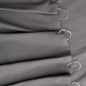 Шторка для ванной 200x200см DE'NASTIA Эмбосс серый микрофибра полиэстер 000000000001219124