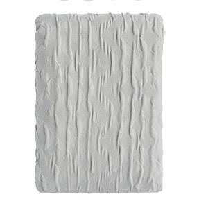 Шторка для ванной 200x200см DE'NASTIA Жатка с водоотталкивающей пропиткой светло-серый полиэстер 000000000001219121