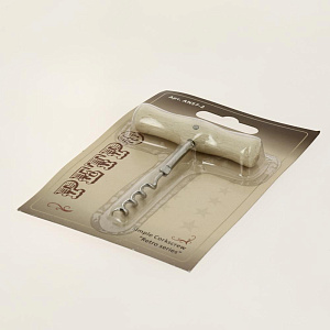 Штопор МУЛЬТИДОМ Ретро хромированная сталь/дерево 000000000001203501