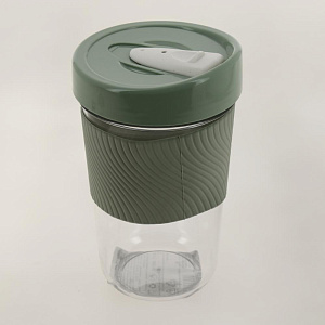 Стакан 600мл RENGA с крышкой и держателем тритан пластик 000000000001203258