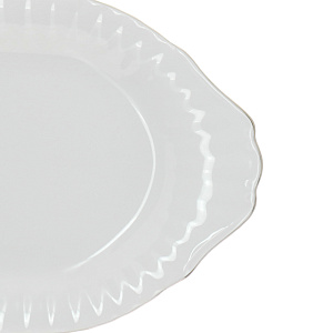 Овальное блюдо Платиновая отводка Porcelaine Czech Gold Hands, 33 см 000000000001136285