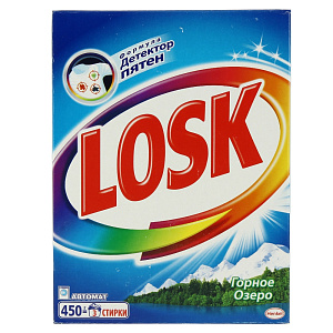 Стиральный порошок Автомат Горное озеро Losk, 450 г 000000000001022313