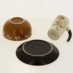 Н-р посуды 3шт тарелк190мм+сал-к135мм+ кружка280мл пд/уп Вес.реб KR-SCB002S-1140A 000000000001186365