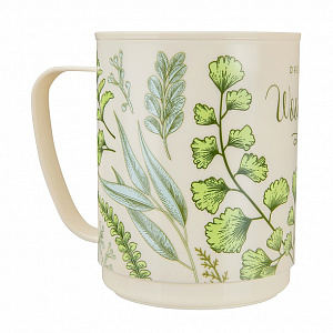 Кружка 400мл PHIBO PICNIC с декором бежевый пластик 000000000001222397