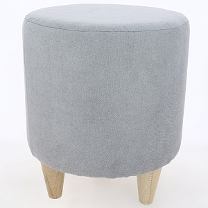 Пуф круглый на ножках Манхэттен Savana plus ash 000000000001214177