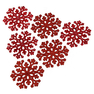 Набор декоративных украшений СнежинкаПосуда Центр, 8 см, 6 шт. 000000000001161804