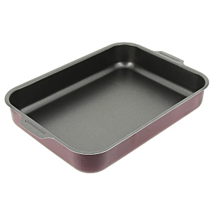 Противень 23х30х6,1см антипригарное покрытие бордо 000000000001171055