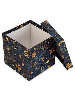 Коробка подарочная 15х15х15см НОЧНЫЕ ГРЕЗЫ куб 000000000001228421