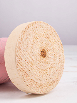 Украшение декоративное Гном на сердце 12,5х9х18,5см розовый дерево 000000000001208283